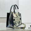 White Background with Black Bird, Small Size Dior Book Tote 24 Spring Collection