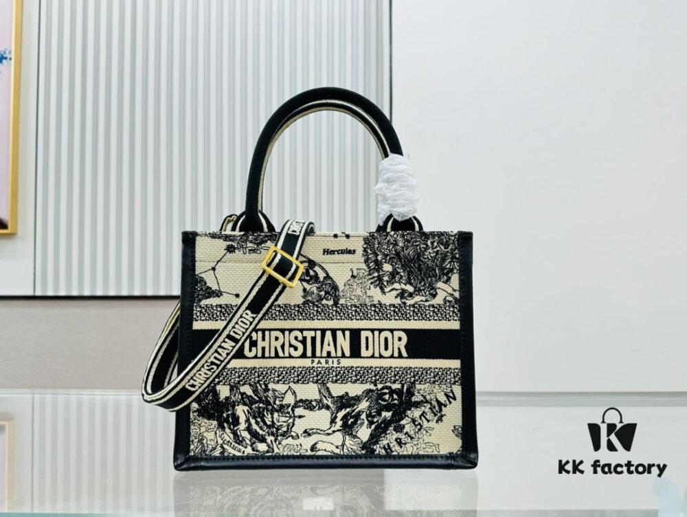 6930a32b6e68136f4d9abce7 White Background with Black Bird, Small Size Dior Book Tote 24 Spring Collection