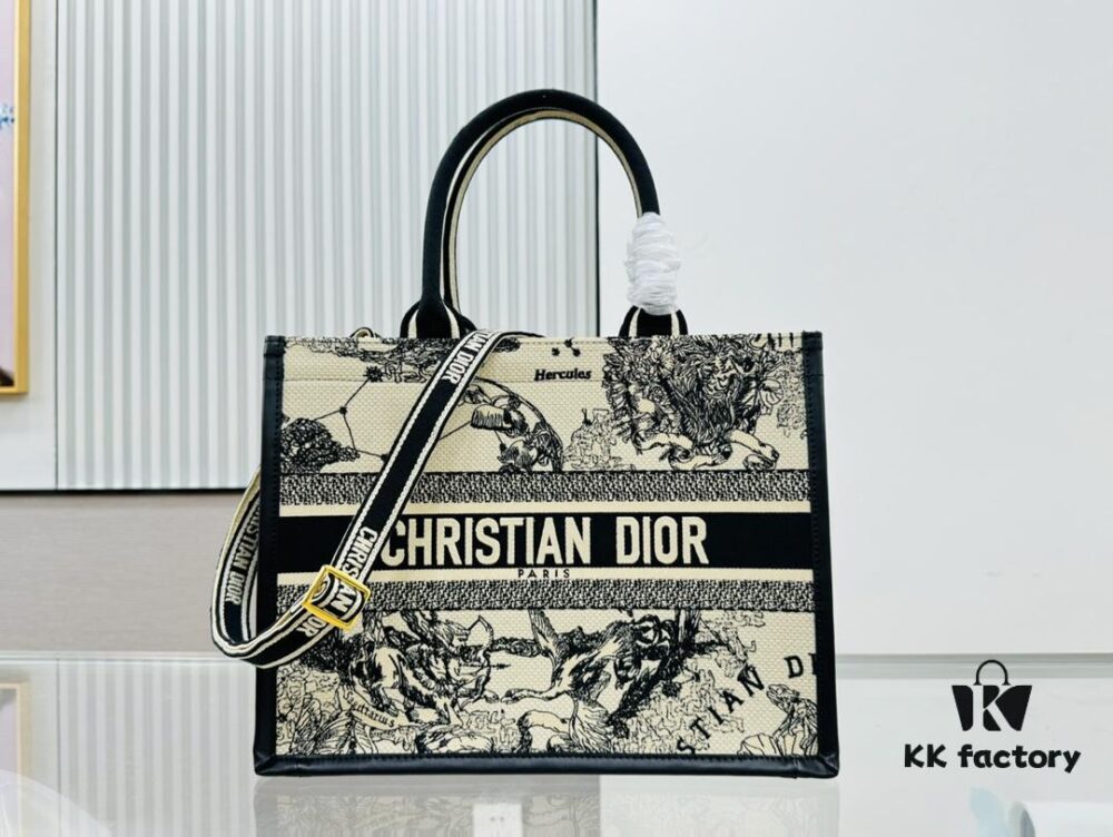 6930a32f6e68136f4d9abcef White Background with Black Bird, Medium Size Dior Book Tote 24 Early Spring New Arrival