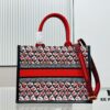 Dior Book Tote24 Early Spring New Arrival Medium Size with Leather Trim