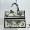 6930a3356e68136f4d9abcfd White Background with Black Bird, Large Size DIOR Book Tote 24 Spring Collection New Arrival