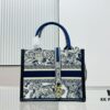 6930a3466e68136f4d9abd24 White with Blue Tiger, Small Size Dior Book Tote24 Spring Collection