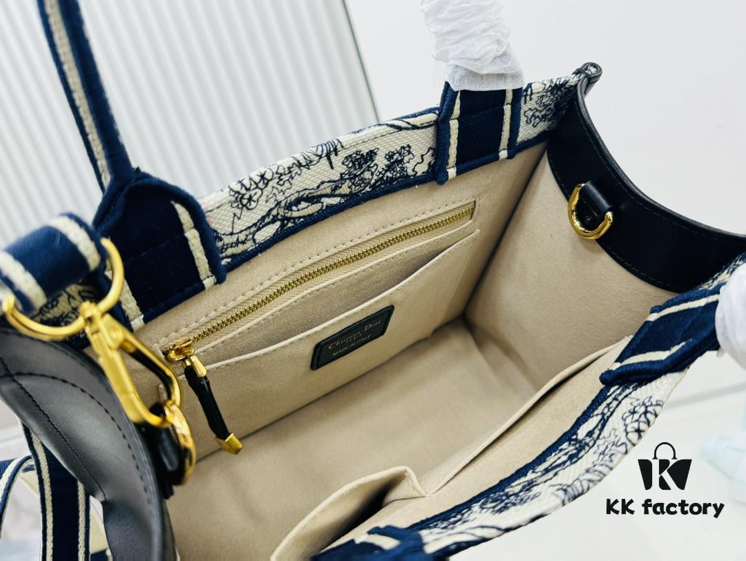 6930a3476e68136f4d9abd27 White with Blue Tiger, Small Size Dior Book Tote24 Spring Collection