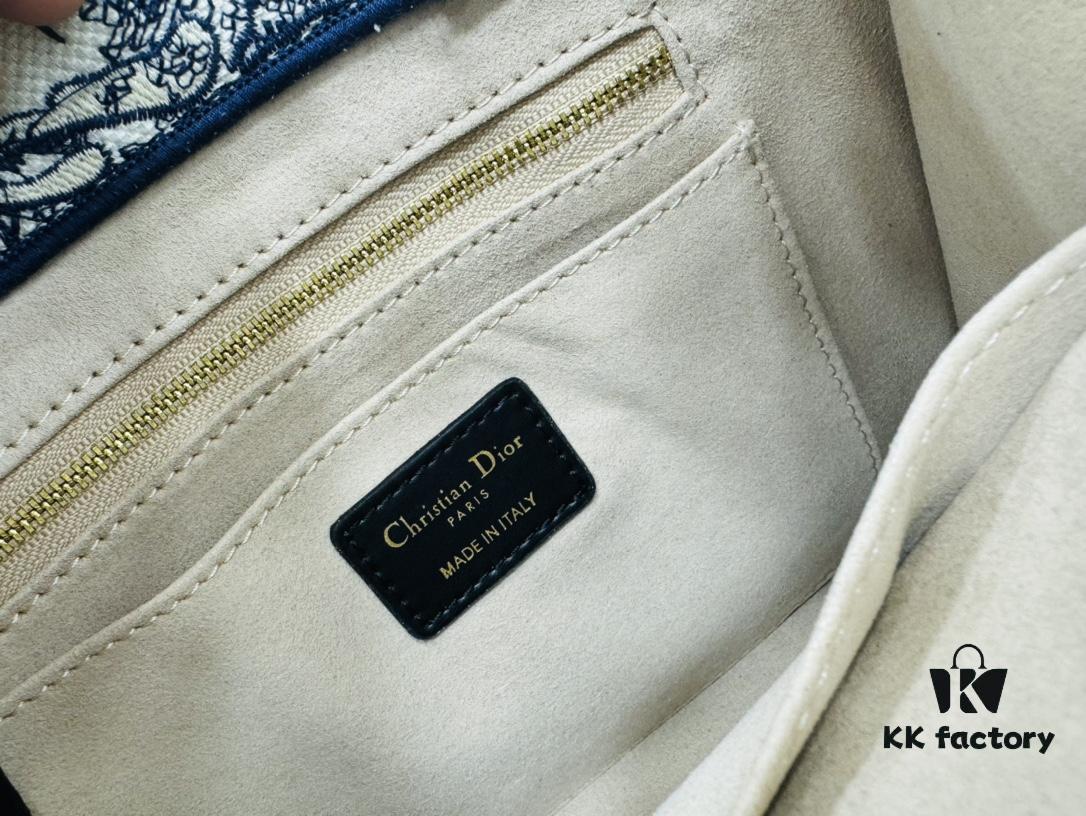 6930a3486e68136f4d9abd2b White with Blue Tiger, Small Size Dior Book Tote24 Spring Collection