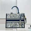 6930a3496e68136f4d9abd2d White with Blue Tiger, Medium Size Dior Book Tote 24 Spring/Summer New Arrival