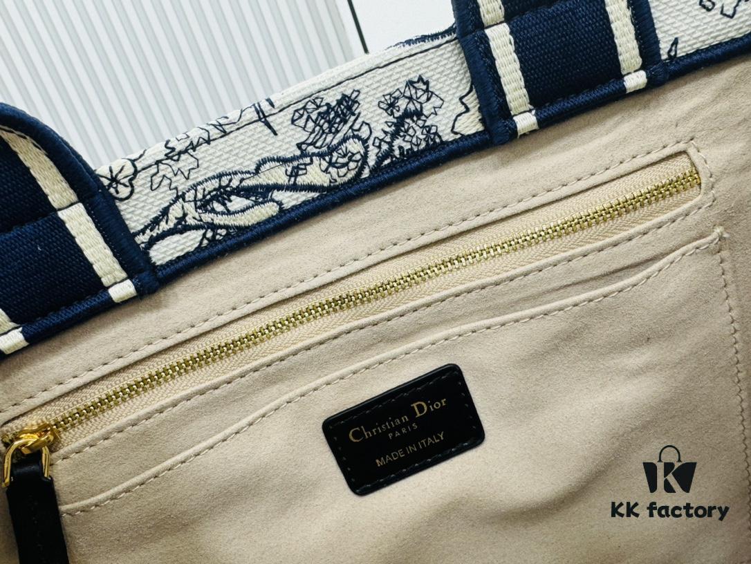 6930a34c6e68136f4d9abd33 White with Blue Tiger, Medium Size Dior Book Tote 24 Spring/Summer New Arrival