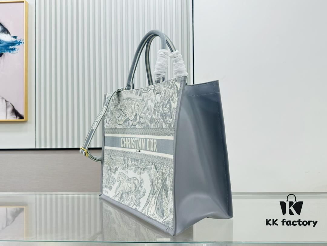 6930a3516e68136f4d9abd40 Dior Book Tote24 Early Spring New Arrival with Leather Trim Large Size