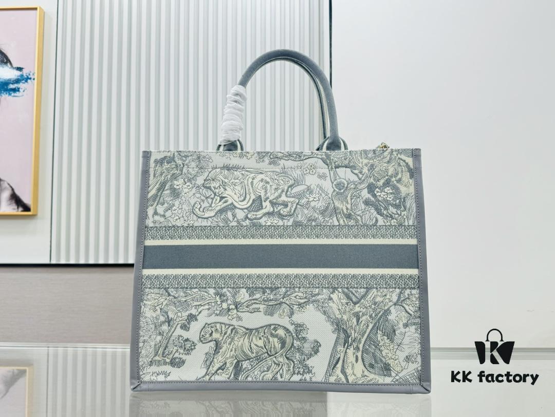 6930a3526e68136f4d9abd42 Dior Book Tote24 Early Spring New Arrival with Leather Trim Large Size