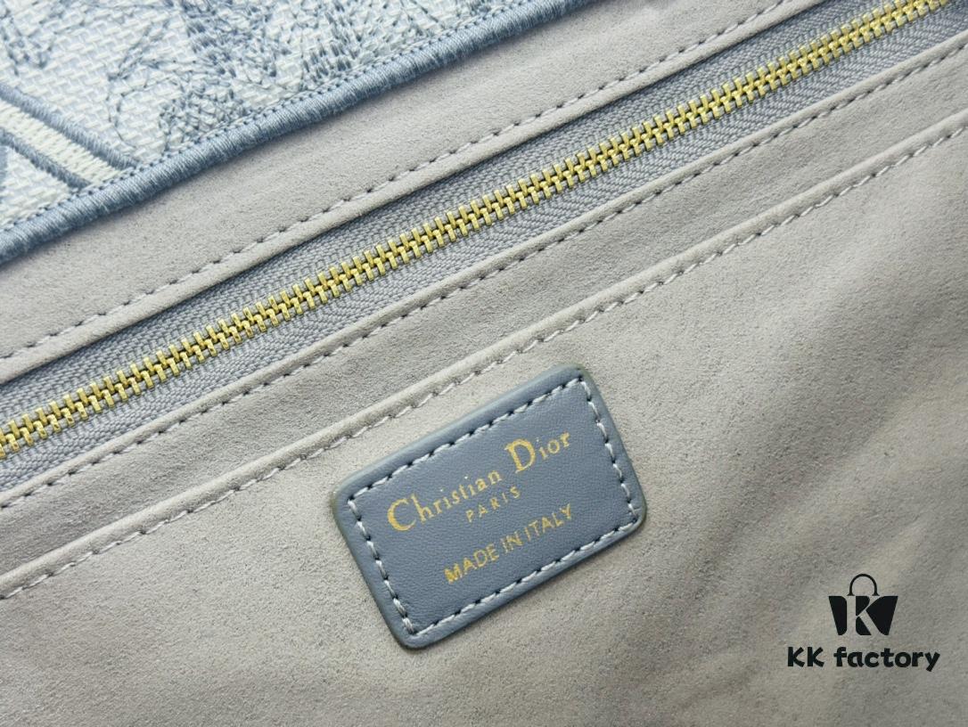 6930a3546e68136f4d9abd44 Dior Book Tote24 Early Spring New Arrival with Leather Trim Large Size