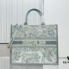6930a3546e68136f4d9abd46 Dior Book Tote24 Early Spring New Arrival with Leather Trim Large Size