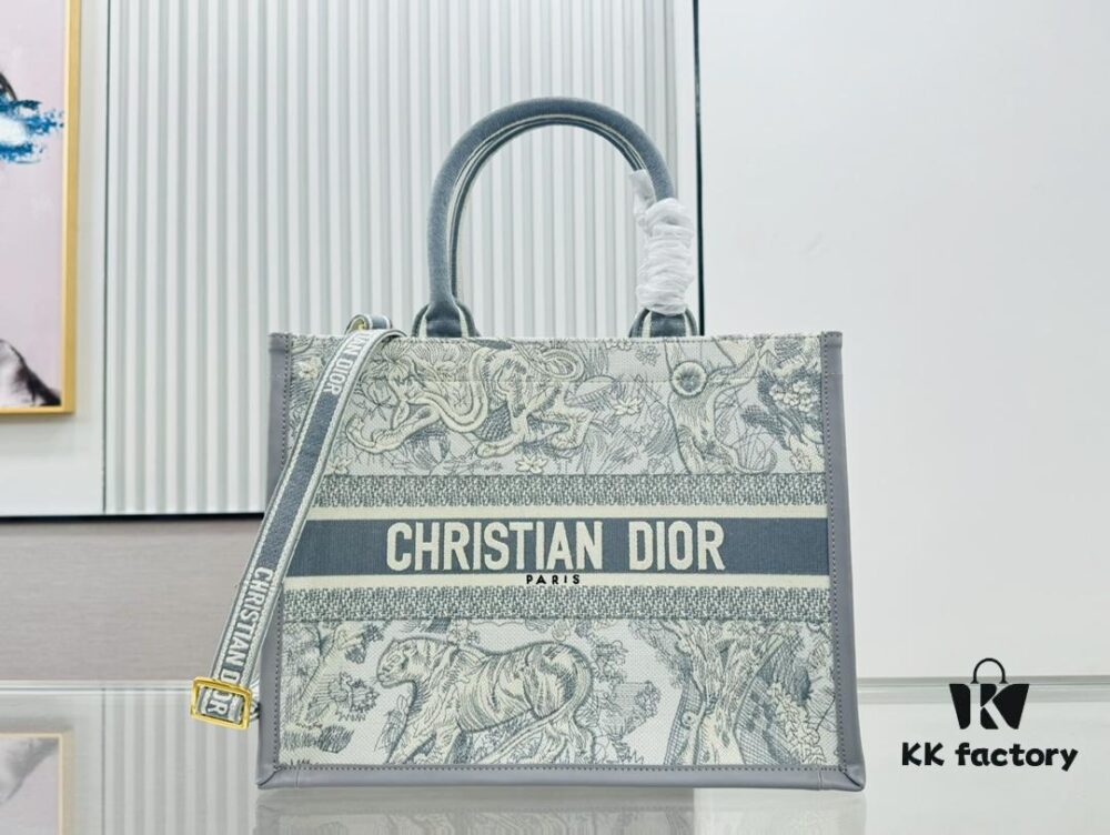 6930a3556e68136f4d9abd47 Dior Book Tote24 Early Spring New Arrival Medium Size with Leather Trim