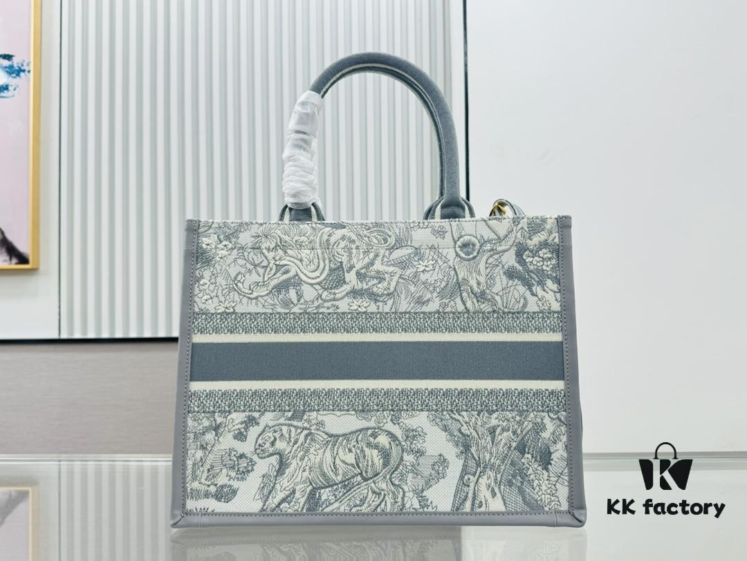 6930a3566e68136f4d9abd4b Dior Book Tote24 Early Spring New Arrival Medium Size with Leather Trim