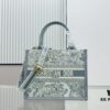 6930a35a6e68136f4d9abd52 Dior Book Tote24 Early Spring New Arrival Small Size with Leather Trim
