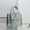 6930a35a6e68136f4d9abd53 Dior Book Tote24 Early Spring New Arrival Small Size with Leather Trim