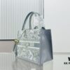 6930a35a6e68136f4d9abd54 Dior Book Tote24 Early Spring New Arrival Small Size with Leather Trim