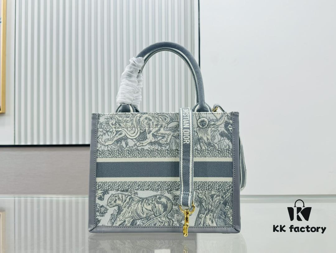 6930a35b6e68136f4d9abd55 Dior Book Tote24 Early Spring New Arrival Small Size with Leather Trim