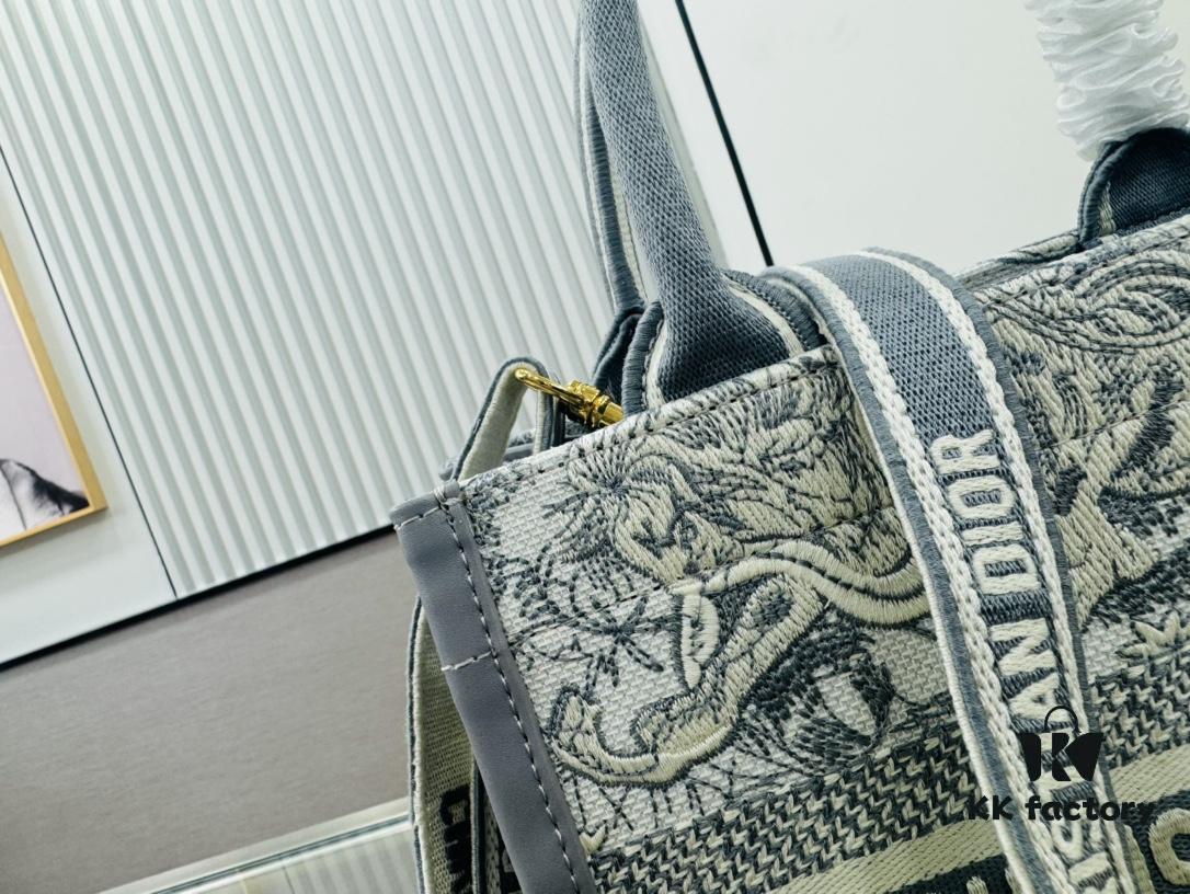6930a35c6e68136f4d9abd56 Dior Book Tote24 Early Spring New Arrival Small Size with Leather Trim