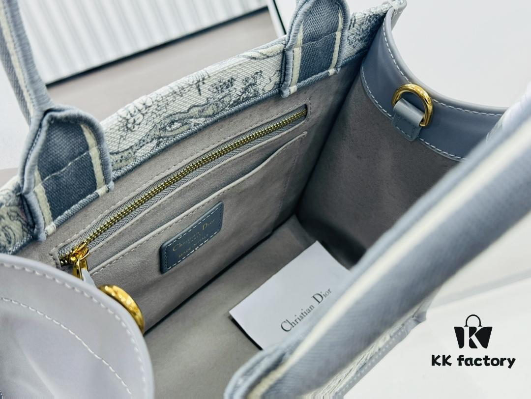 6930a35d6e68136f4d9abd58 Dior Book Tote24 Early Spring New Arrival Small Size with Leather Trim