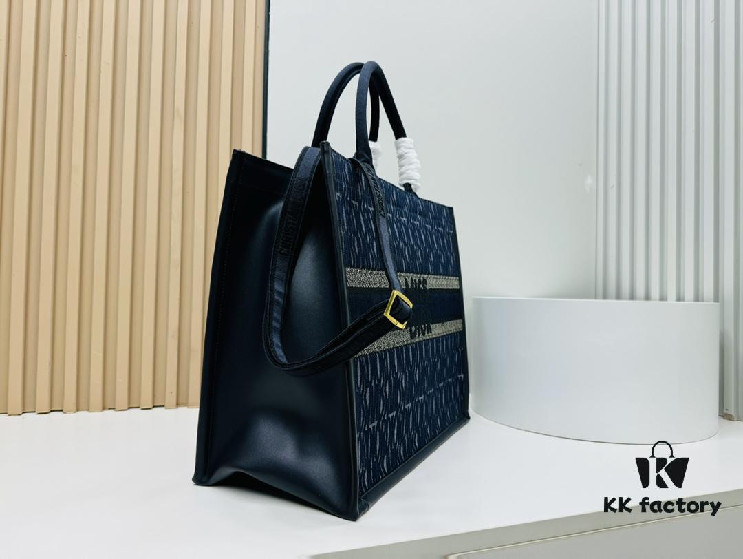 6930a35d6e68136f4d9abd5a Dior Book Tote24 Early Spring New Arrival Large Size with Leather Trim
