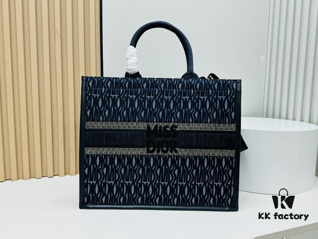 6930a35e6e68136f4d9abd5e Dior Book Tote24 Early Spring New Arrival Large Size with Leather Trim