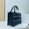 6930a3666e68136f4d9abd6d Dior Book Tote24 Early Spring New Arrival Small Size with Leather Trim