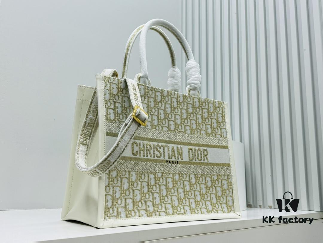 Dior Book Tote24 Midsize with Leather Trim - Early Spring New Arrival