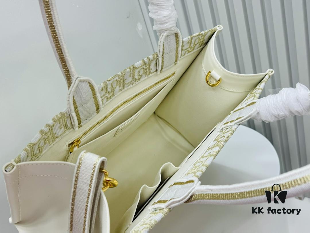 Dior Book Tote24 Midsize with Leather Trim - Early Spring New Arrival