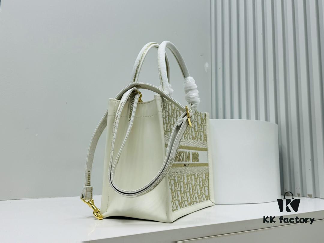 6930a3746e68136f4d9abd8b Dior Book Tote24 Early Spring New Arrival Small Size with Leather Trim