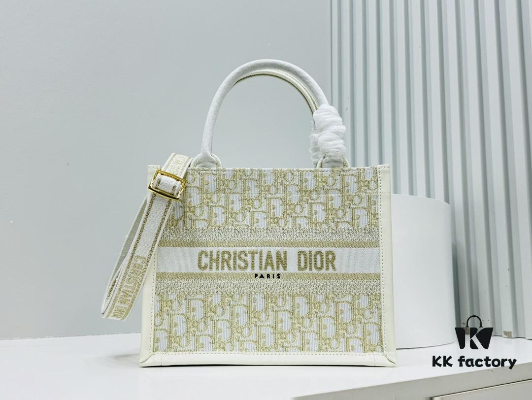 6930a3746e68136f4d9abd8d Dior Book Tote24 Early Spring New Arrival Small Size with Leather Trim