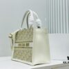 6930a3746e68136f4d9abd8e Dior Book Tote24 Early Spring New Arrival Small Size with Leather Trim