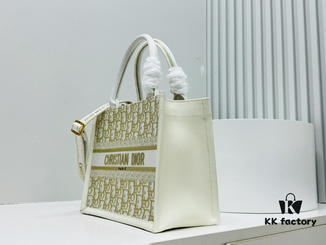 6930a3746e68136f4d9abd8e Dior Book Tote24 Early Spring New Arrival Small Size with Leather Trim