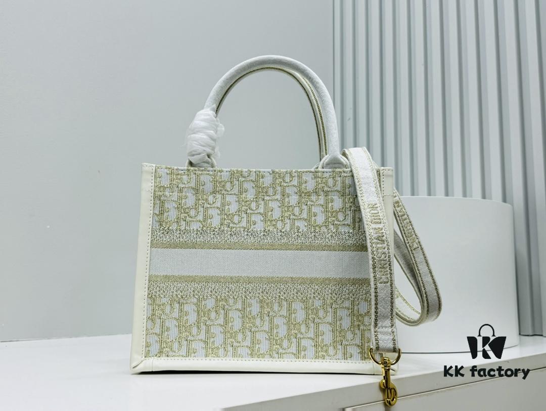 6930a3746e68136f4d9abd8f Dior Book Tote24 Early Spring New Arrival Small Size with Leather Trim
