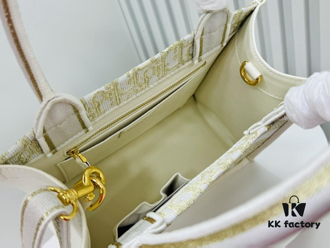 6930a3776e68136f4d9abd94 Dior Book Tote24 Early Spring New Arrival Small Size with Leather Trim