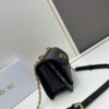 6930a3a36e68136f4d9abde5 DIOR 30 Montaigne Avenue East-West Chain Handbag in Blue Oblique Canvas with Leather Trim