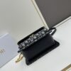 6930a3a56e68136f4d9abde6 DIOR 30 Montaigne Avenue East-West Chain Handbag in Blue Oblique Canvas with Leather Trim