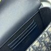 6930a3a66e68136f4d9abde9 DIOR 30 Montaigne Avenue East-West Chain Handbag in Blue Oblique Canvas with Leather Trim