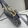 Large Size (With Box) 【♥️Dior Saddle Monogram Thin Strap】【Comes with Retail Box 🎁】