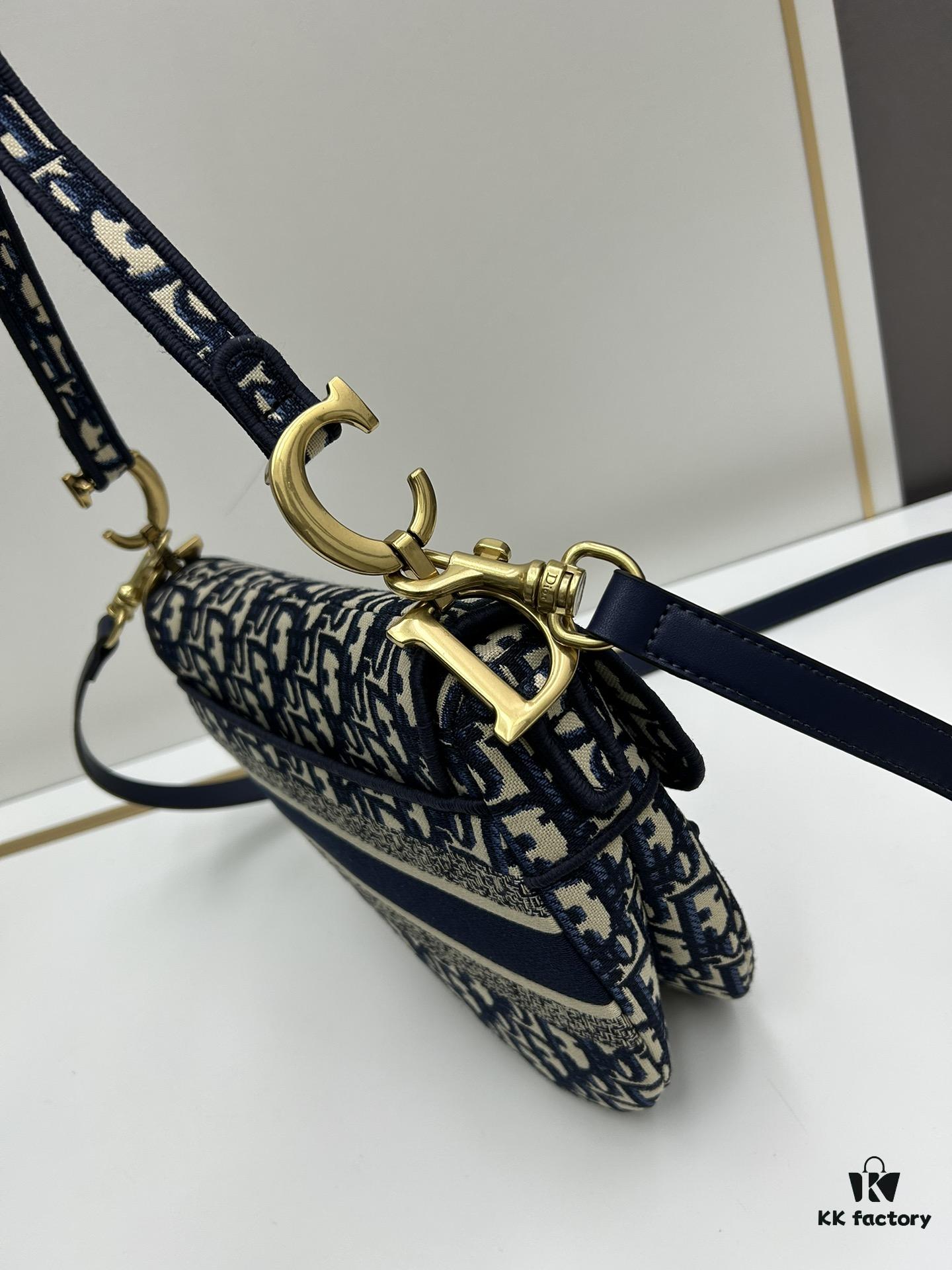 6930a3b86e68136f4d9abe07 Large Size (With Box) 【♥️Dior Saddle Monogram Thin Strap】【Includes Retail Box 🎁】