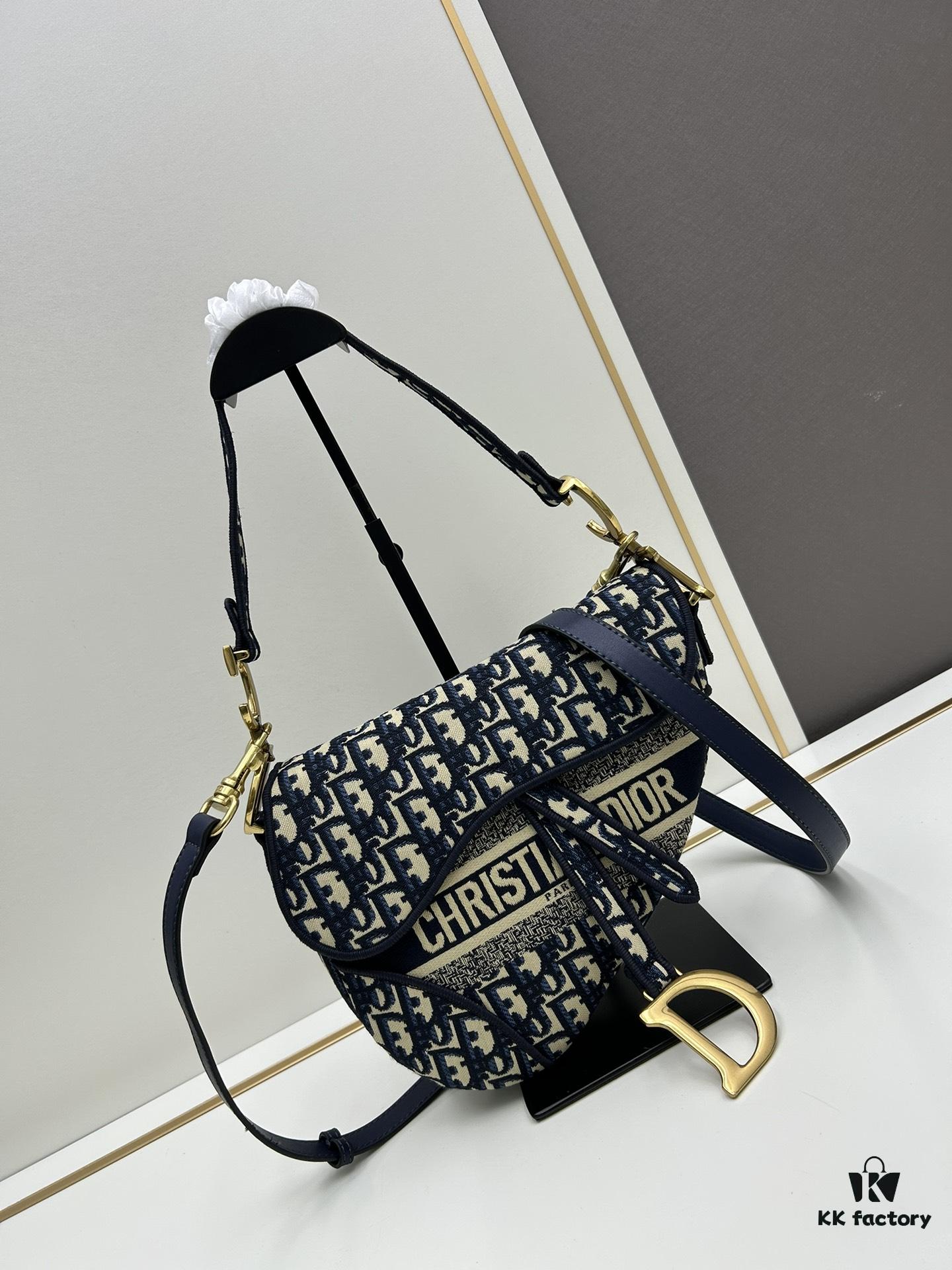 6930a3b86e68136f4d9abe08 Large Size (With Box) 【♥️Dior Saddle Monogram Thin Strap】【Includes Retail Box 🎁】
