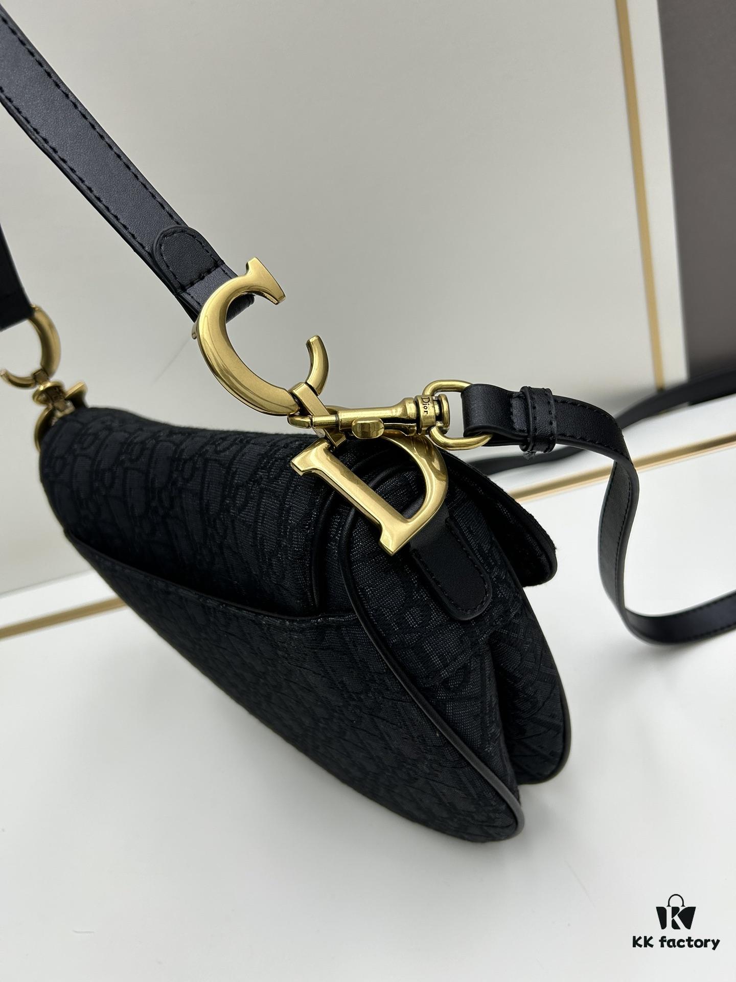 Large Size (With Box) 【♥️Dior Saddle Monogram Thin Strap】 【Comes with Retail Box 🎁】
