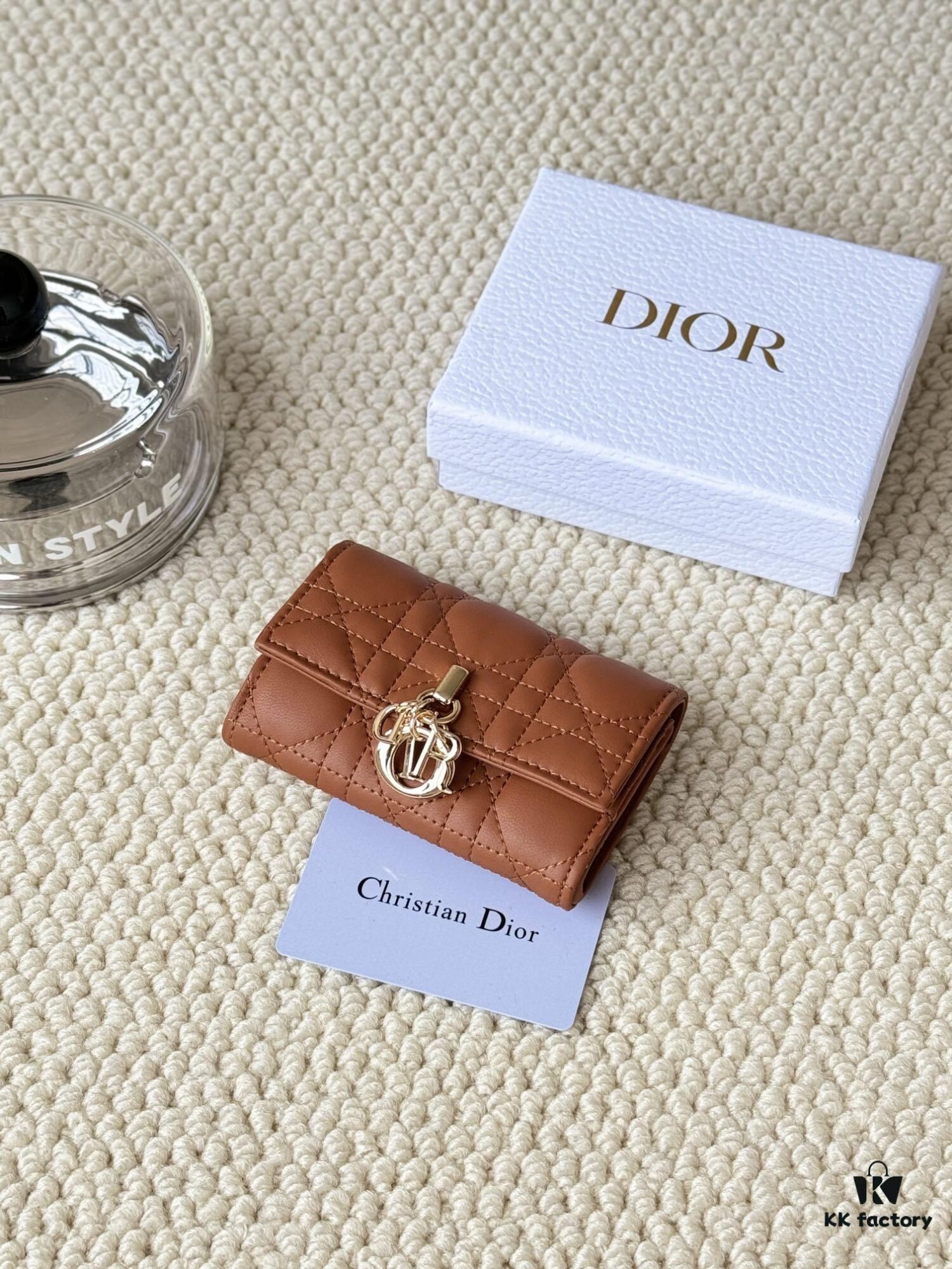 My Dior Glycine Wallet in Carmine Pink Lambskin