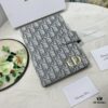 6930a3d26e68136f4d9abe30 Dior Notebook, Counter Model, Exquisite and Smooth Material, Impeccable Craftsmanship, Featuring Card Slots and Dividers, Made from Imported Italian Lamb Leather, Size 15x19x4cm