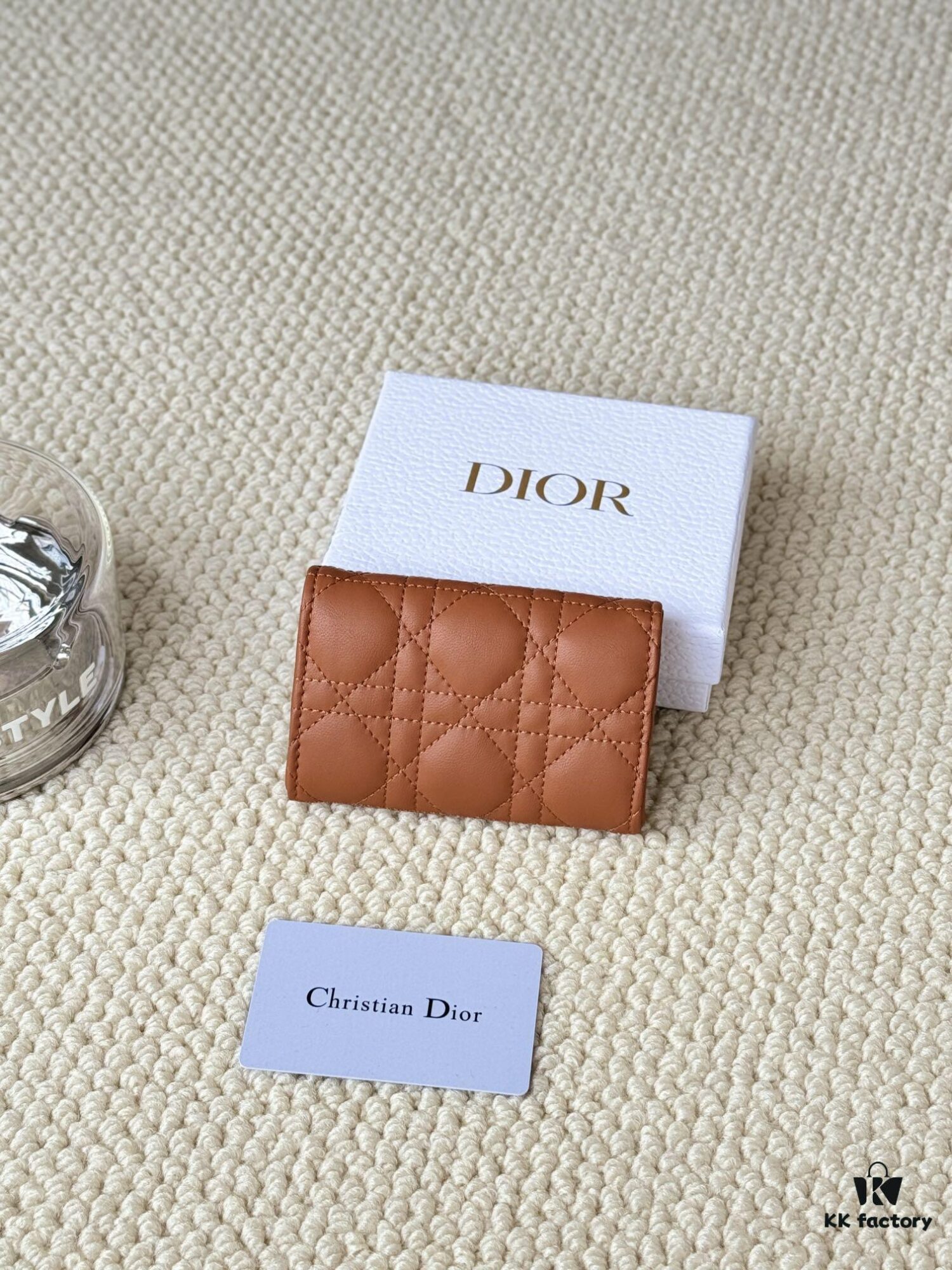 My Dior Glycine Wallet in Carmine Pink Lambskin