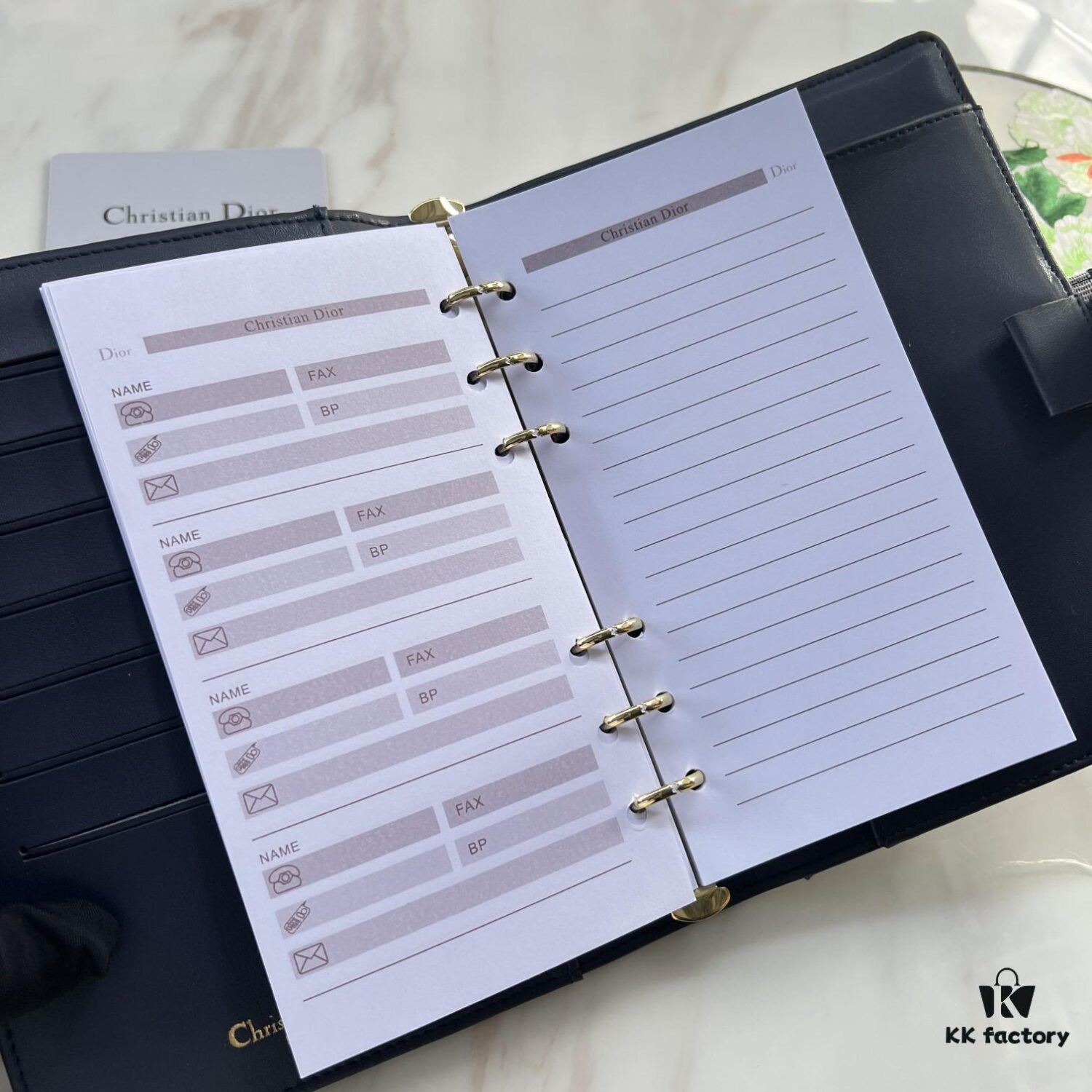 6930a3e46e68136f4d9abe53 Dior Notebook - Counter Style, Fine and Smooth Material, Impeccable Craftsmanship, Interior Card Slots, Italian Lambskin Import, Size 15x19x4cm