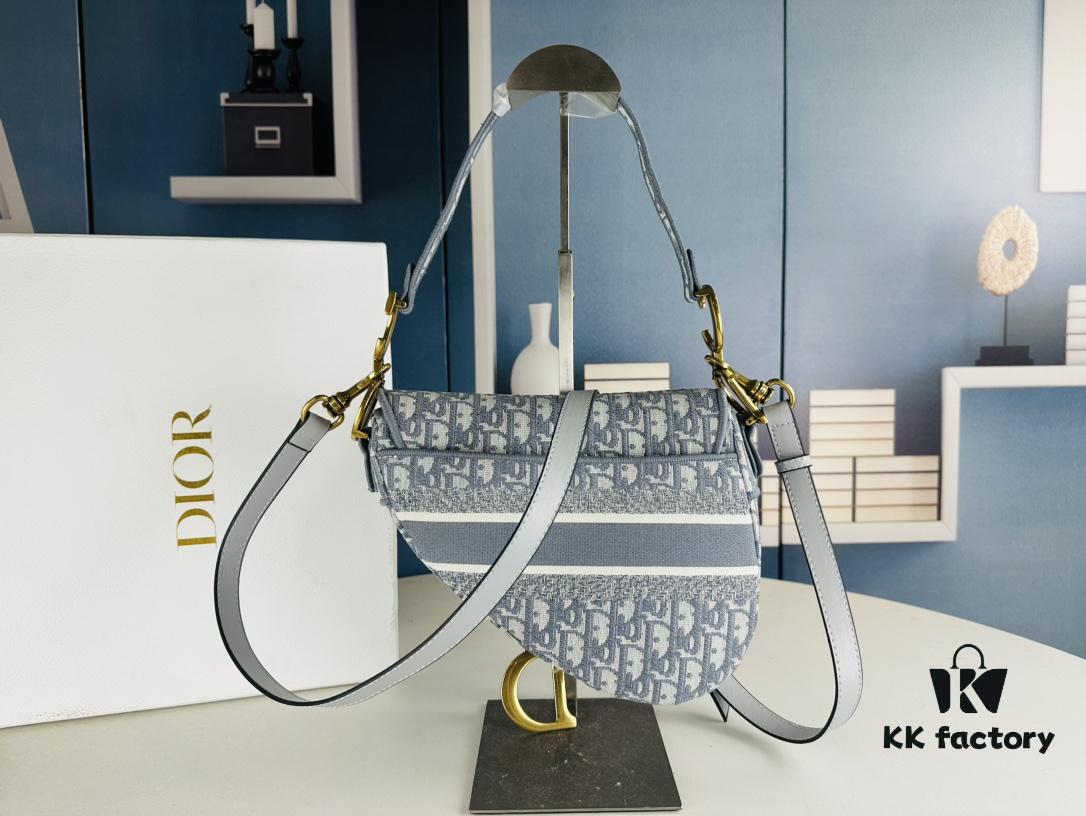 Large Size (With Box) 【♥️ Dior Saddle Monogram Thin Strap】【Comes with Retail Box 🎁】