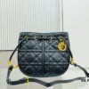 6930a4116e68136f4d9abec1 Dior Nolita Medium Bag in Black Lambskin with Cannage Quilting