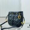 6930a4126e68136f4d9abec3 Dior Nolita Medium Bag in Black Lambskin with Cannage Quilting