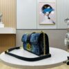 6930a41a6e68136f4d9abed6 30 Montaigne East-West Chain Bag in Blue Denim Dior Oblique Jacquard