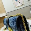 6930a41e6e68136f4d9abedd 30 Montaigne East-West Chain Bag in Blue Denim Dior Oblique Jacquard