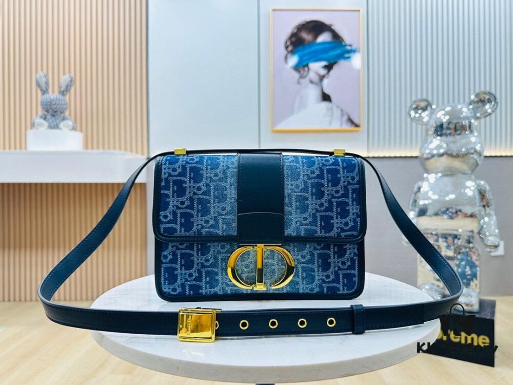 6930a41e6e68136f4d9abede Dior 30 Montaigne Inspired Bag - Denim Blue